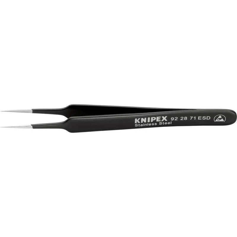 4x B-Ware Knipex Präzisionspinzette Pinzette ESD Nadel Chrom Nickel Stahl 4 STÜCK