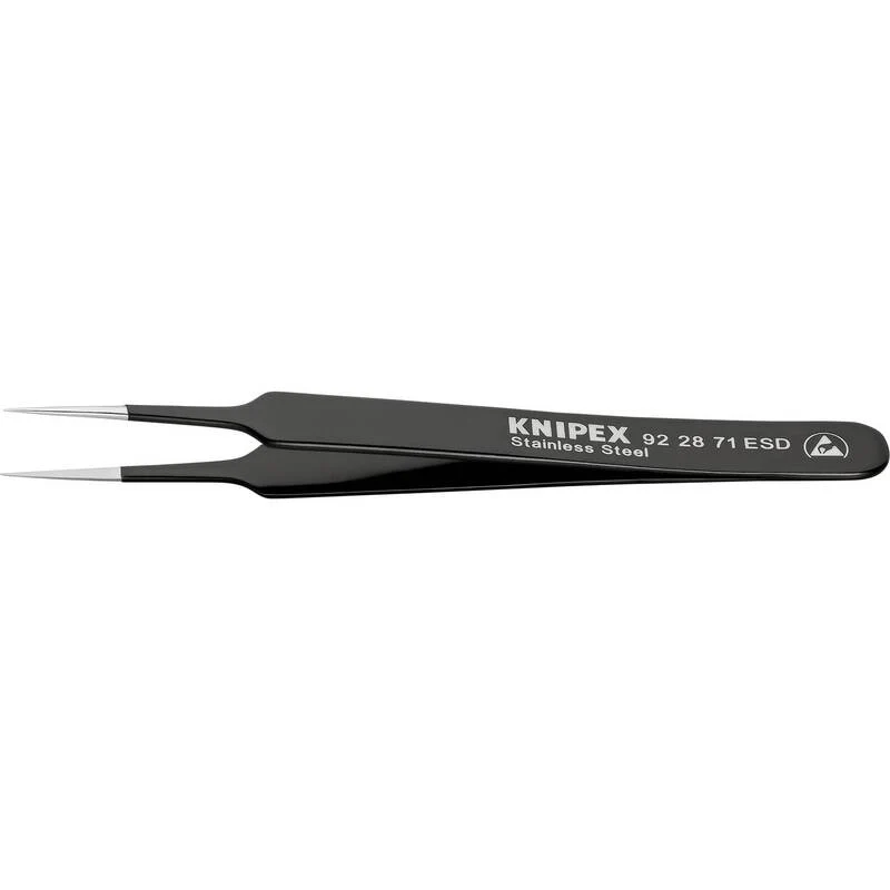4x B-Ware Knipex Präzisionspinzette Pinzette ESD Nadel Chrom Nickel Stahl 4 STÜCK