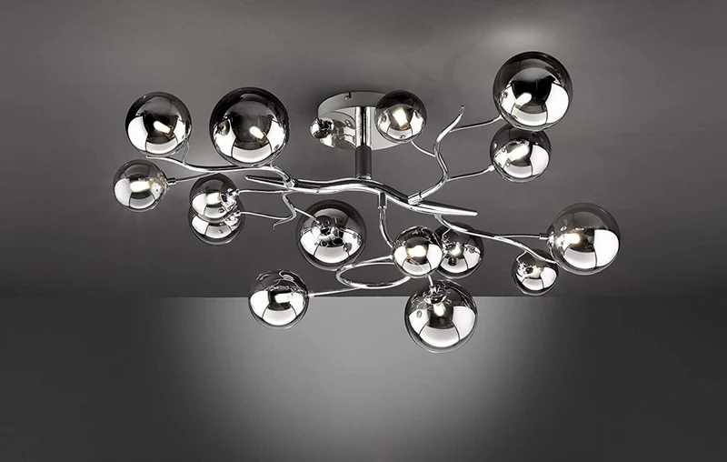B-Ware Wofi Deckenlampe Jasmine Deckenlampe Lampe Leuchte Wohnzimmerlampe Glaskugeln