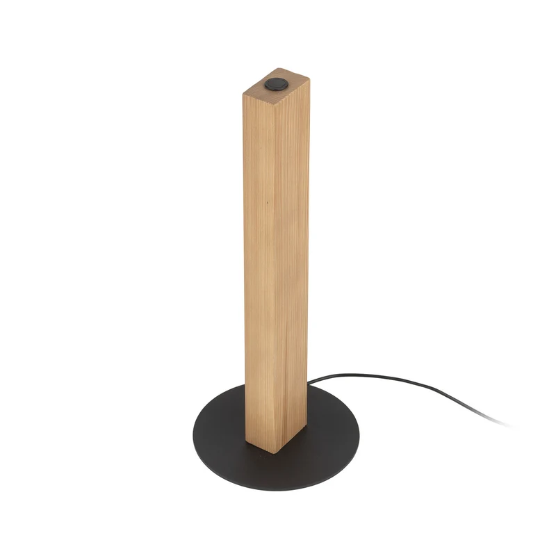 B-Ware Tischleuchte Teo LED-Tischlampe Holzlampe Buche Touchdimmer Holz 42 cm