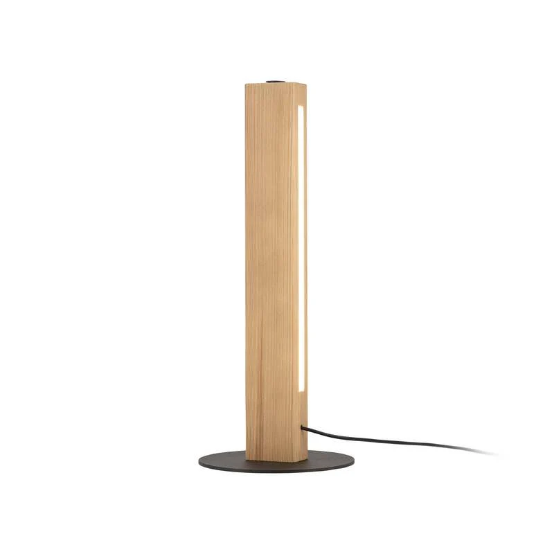 B-Ware Tischleuchte Teo LED-Tischlampe Holzlampe Buche Touchdimmer Holz 42 cm