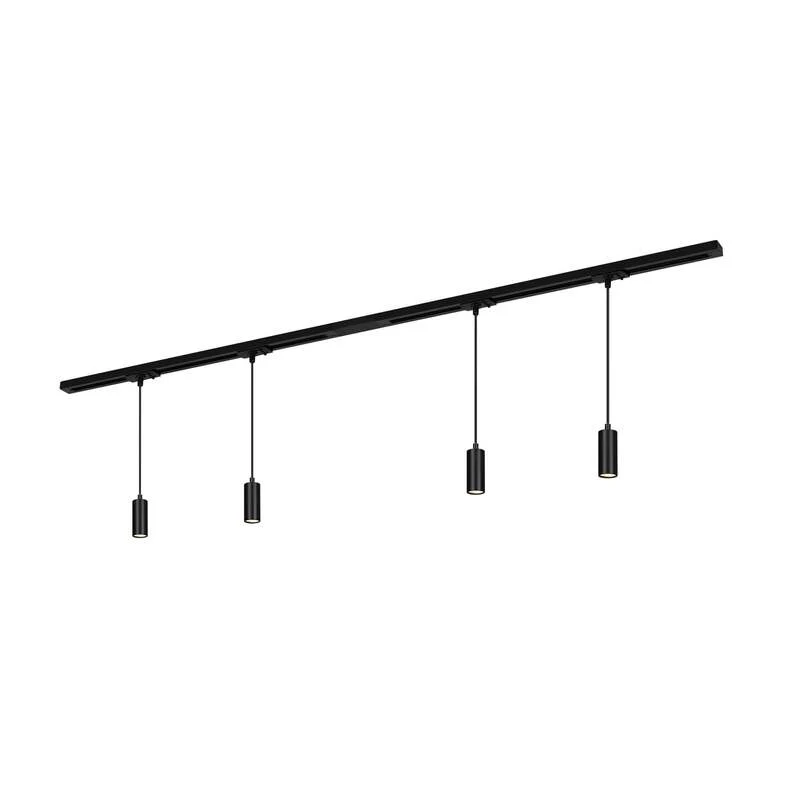 B-Ware Briloner Schienensystem RAIL Stromschiene LED Pendelleuchte schwarz Länge 1,5m