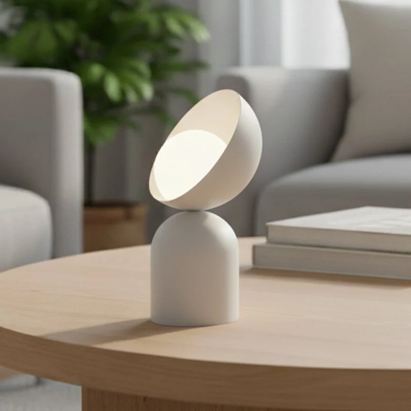B-Ware Tischleuchte Lampe Boto LN1 Stahl Glas beige Wohnleuchte 31 cm G9 LED Leuchte