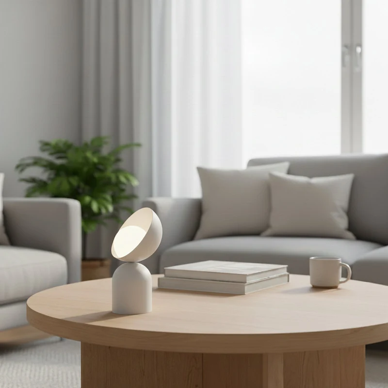 B-Ware Tischleuchte Lampe Boto LN1 Stahl Glas beige Wohnleuchte 31 cm G9 LED Leuchte
