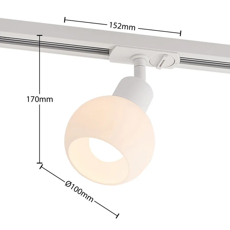 3x B-Ware Lindby Schienenspot Leuchte E14 weiß Schienensystem 1-Phasen 3 STÜCK