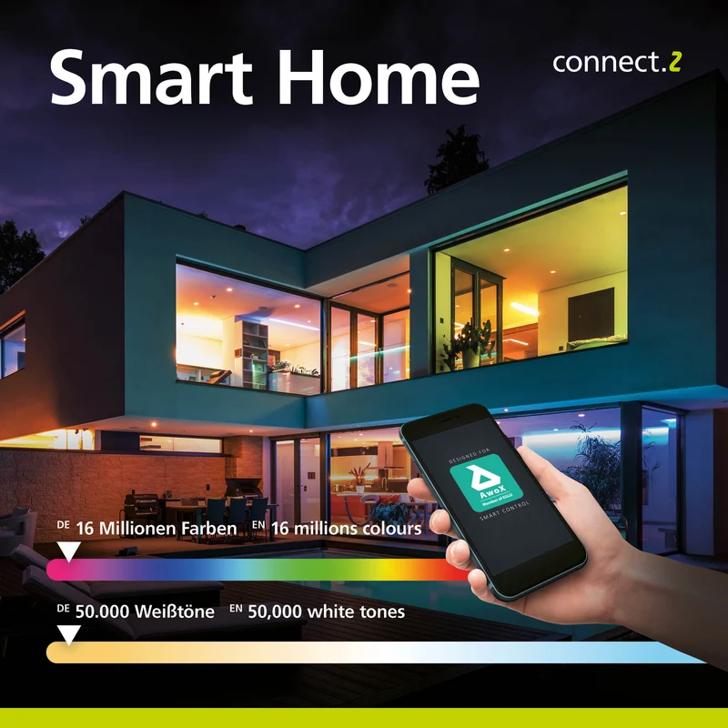 B-Ware Eglo Connect Band LED-Strip Stripe-Z Weiß Smart Home Bluetooth CCT Starterset