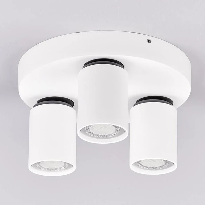B-Ware Lampenwelt 3-flammiges LED-Deckenrondell Deckenlampe Lampe Leuchte Decke Sean