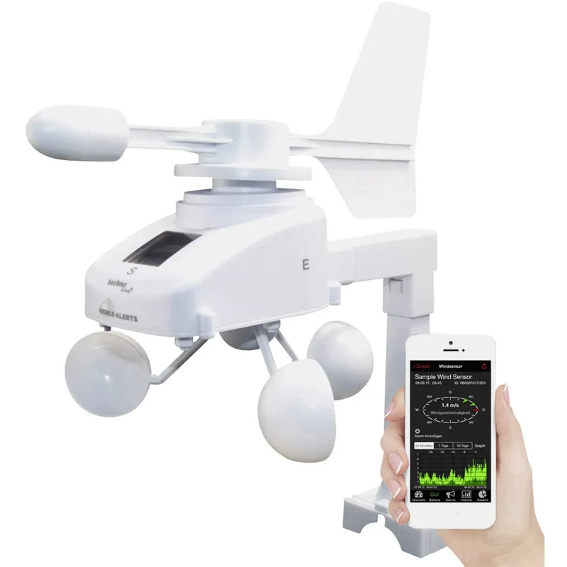 B-Ware Techno Line Mobile Alerts 10660 Windmesser Windsensor Windgeschwindigkeitmesser