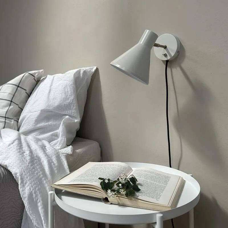 B-Ware Dyberg Larsen Wandlampe Sleep LED Wandleuchte Lampe skandinavisch weiß Ø15cm