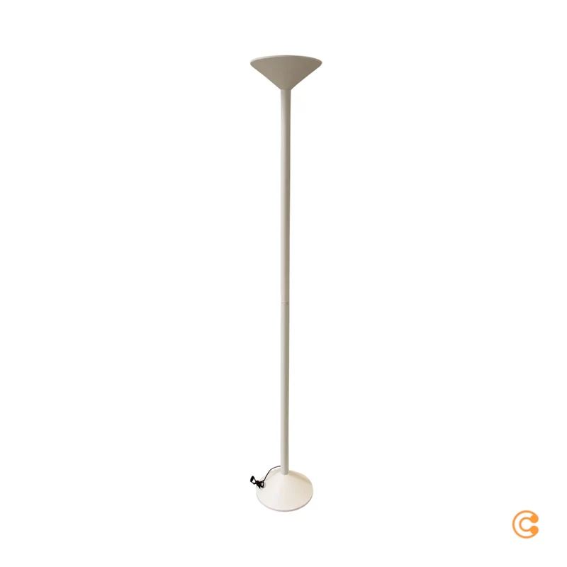 B-Ware Fabas Luce Stehleuchte Standlampe LED Tratto Weiß Metall Dimmer Touch Wohnzimmer