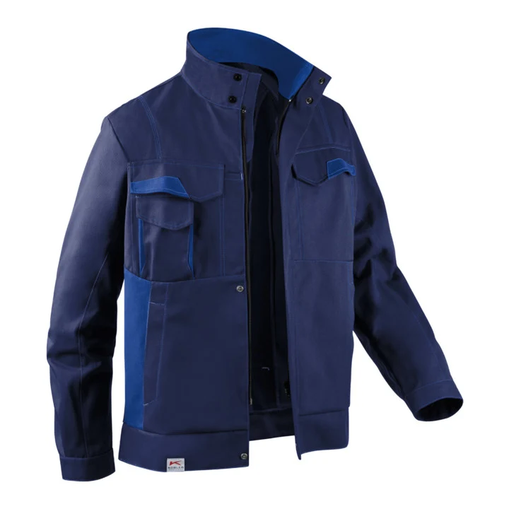 B-Ware Kübler Image-Dress Jacke Arbeitsjacke Jacke dunkelblau kornblumenblau Größe 26