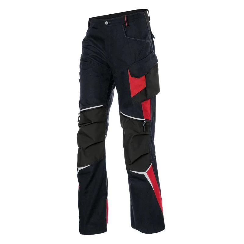 B-Ware Kübler BODYFORCE Hose Arbeitshose schwarz mittelrot CORDURA Knieschutz Größe 46