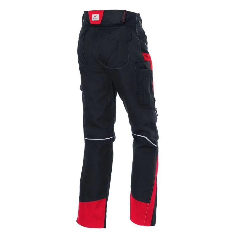 B-Ware Kübler BODYFORCE Hose Arbeitshose schwarz mittelrot CORDURA Knieschutz Größe 46
