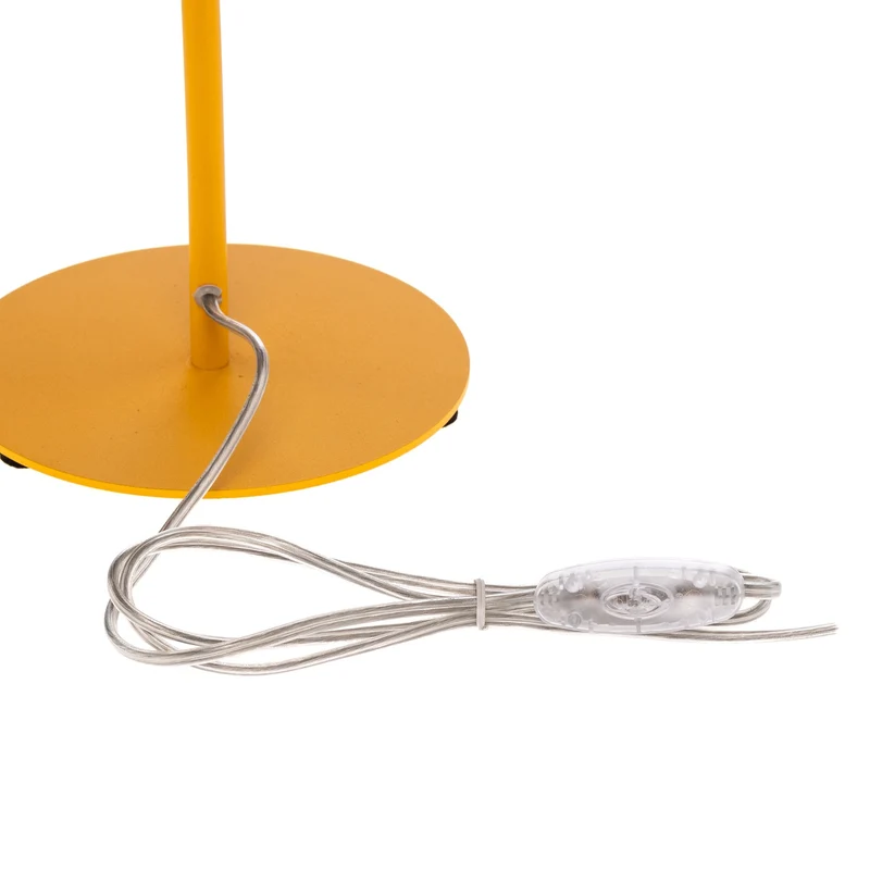 B-Ware TK Lighting Tischlampe Nicola LED Leuchte Tischleuchte gelb 37cm Höhe 20cm Licht