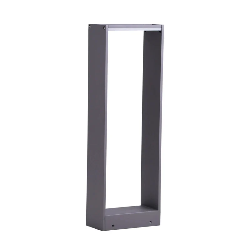 B-Ware Lindby Wegeleuchte Wegelampe LED Aluminium dunkelgrau Luitgard Außenlampe 60cm