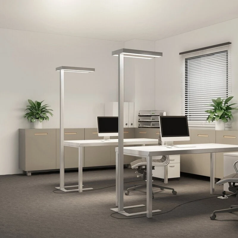B-Ware Arcchio Stehleuchte Standlampe LED Logan Sensor Dimmer silber universalweiß