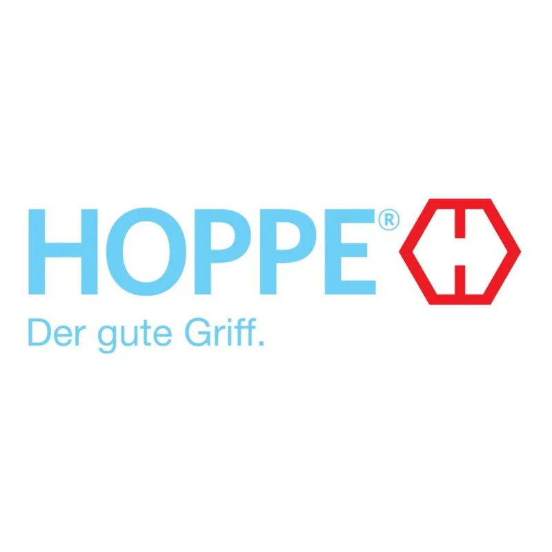 B-Ware Hoppe Profiltür-Drückergarnitur Luxembourg oval dunkelbraun 8/92 PZ 72-77 mm