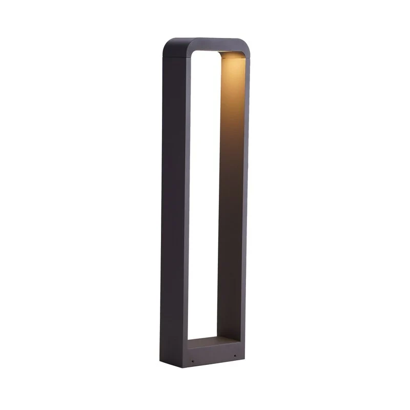 B-Ware Lindby Wegeleuchte Außenleuchte LED Wegelampe dunkelgrau Aluminium Emima 80 cm