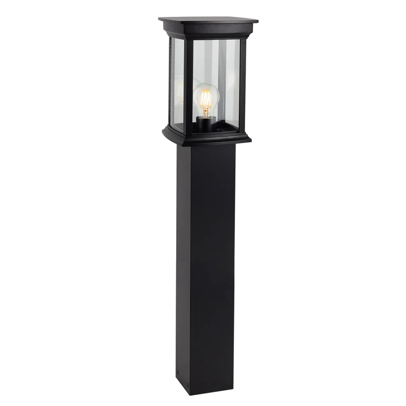 B-Ware KS Verlichting Wegeleuchte Außenlampe Wegelicht Schwarz E27 Aluminium