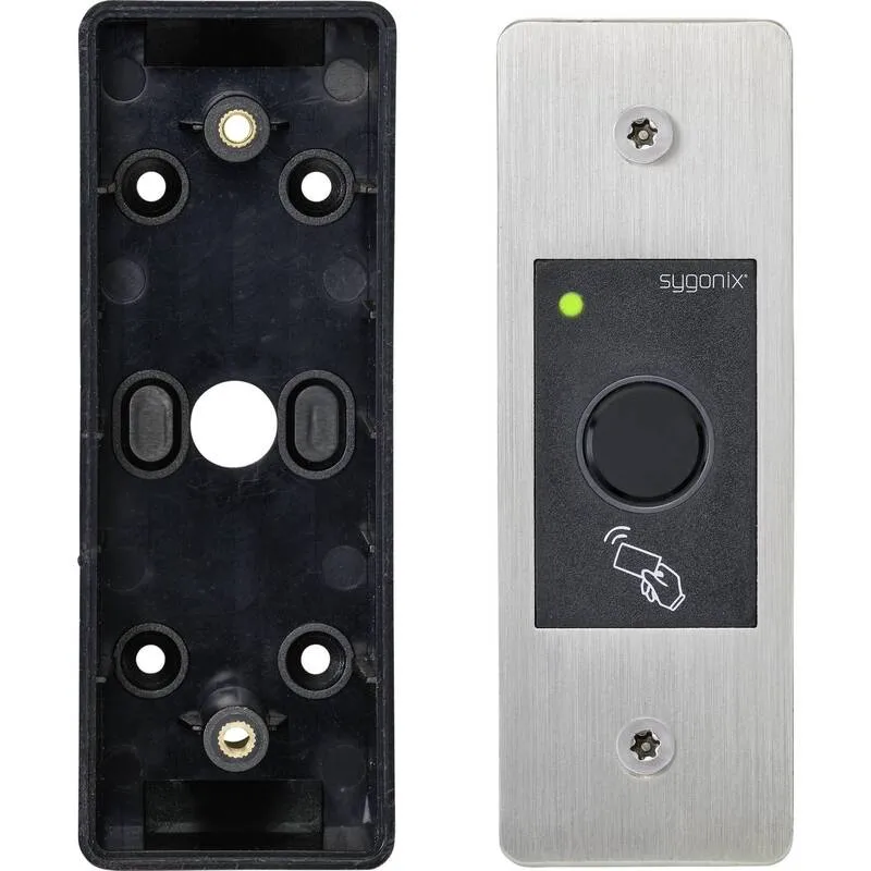 B-Ware Sygonix Fingerprint RFID Zugangssystem Unterputz IP66 wetterfest schwarz 12V