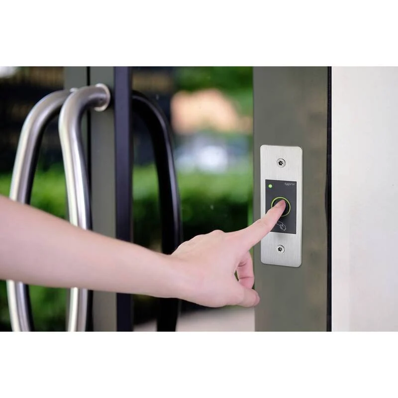 B-Ware Sygonix Fingerprint RFID Zugangssystem Unterputz IP66 wetterfest schwarz 12V
