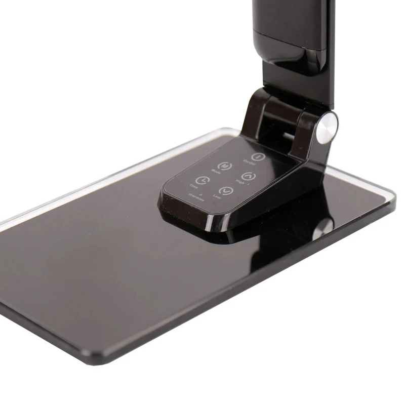 C-Ware Aluminor Schreibtischleuchte Tischlampe LED Starglass Glasfuß Schwarz623