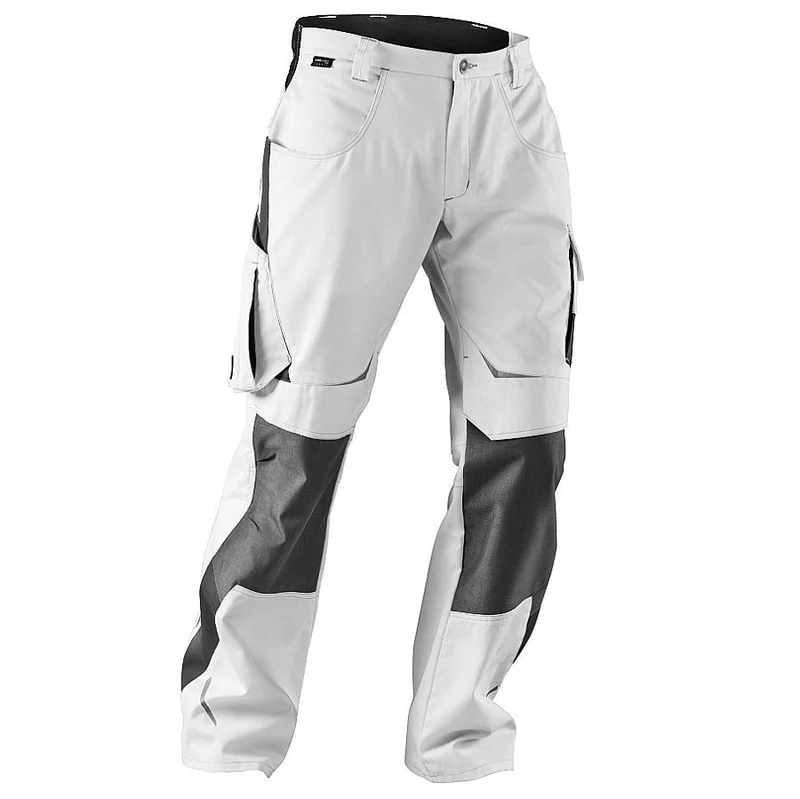 B-Ware Kübler Damen Arbeitshose Bundhose Pulsschlag Weiß Anthrazit Größe 48 W40 L32