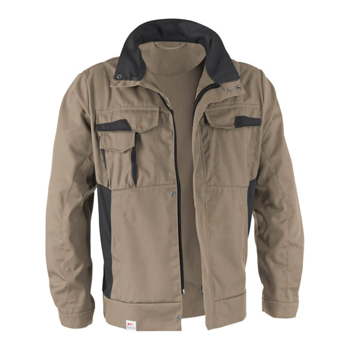 B-Ware Kübler Vita mix Jacke Arbeitsjacke Arbeitskleidung sandbraun anthrazit XXL