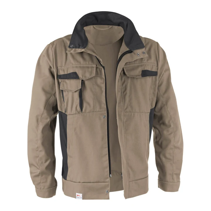 B-Ware Kübler Vita mix Jacke Arbeitsjacke Arbeitskleidung sandbraun anthrazit XXL