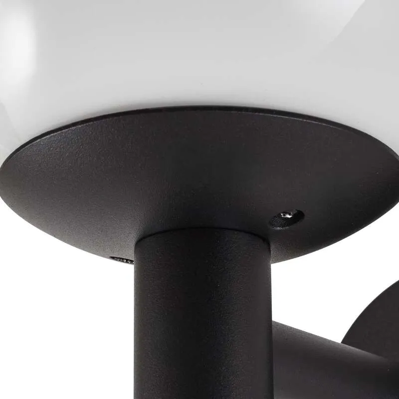 B-Ware Lindby Außenwandleuchte Dangan LED Gartenlampe Wandleuchte dimmbar schwarz weiß