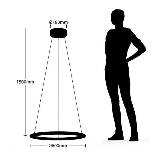B-Ware Lindby Ioannis LED-Hängeleuchte Hängeleuchte Lampe Leuchte Licht Designer g43