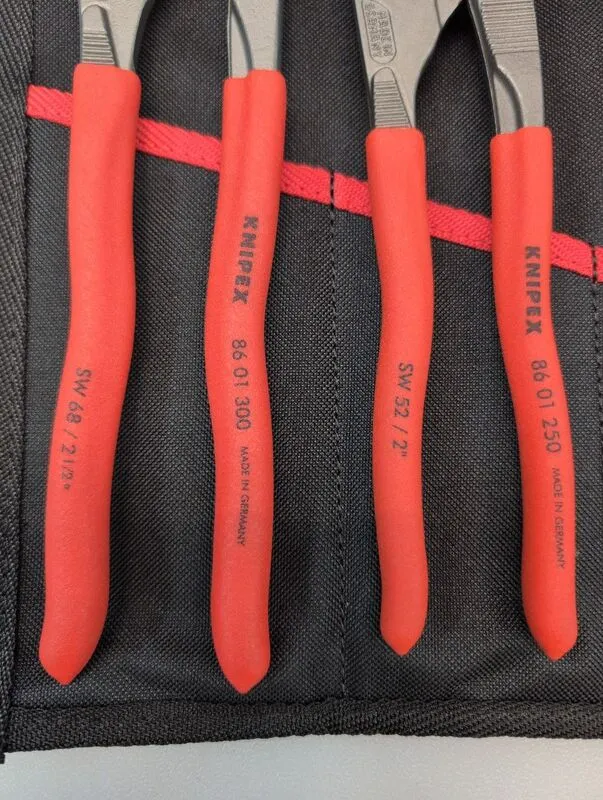 B-Ware Knipex Zangen-Set 3-teilig Kombizange Gripzange Wasserpumpenzange 330x115x48mm