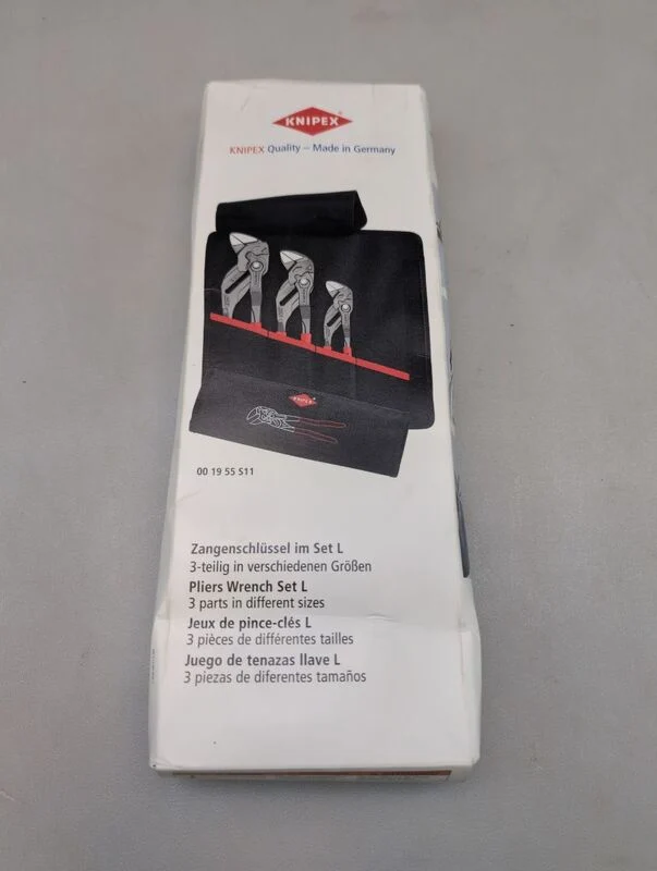 B-Ware Knipex Zangen-Set 3-teilig Kombizange Gripzange Wasserpumpenzange 330x115x48mm