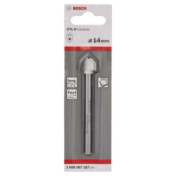 5x B-Ware Bosch Fliesenbohrer Bohrer CYL-9 Ceramic 14mm Betonbohrer 1 Stück 2608587167