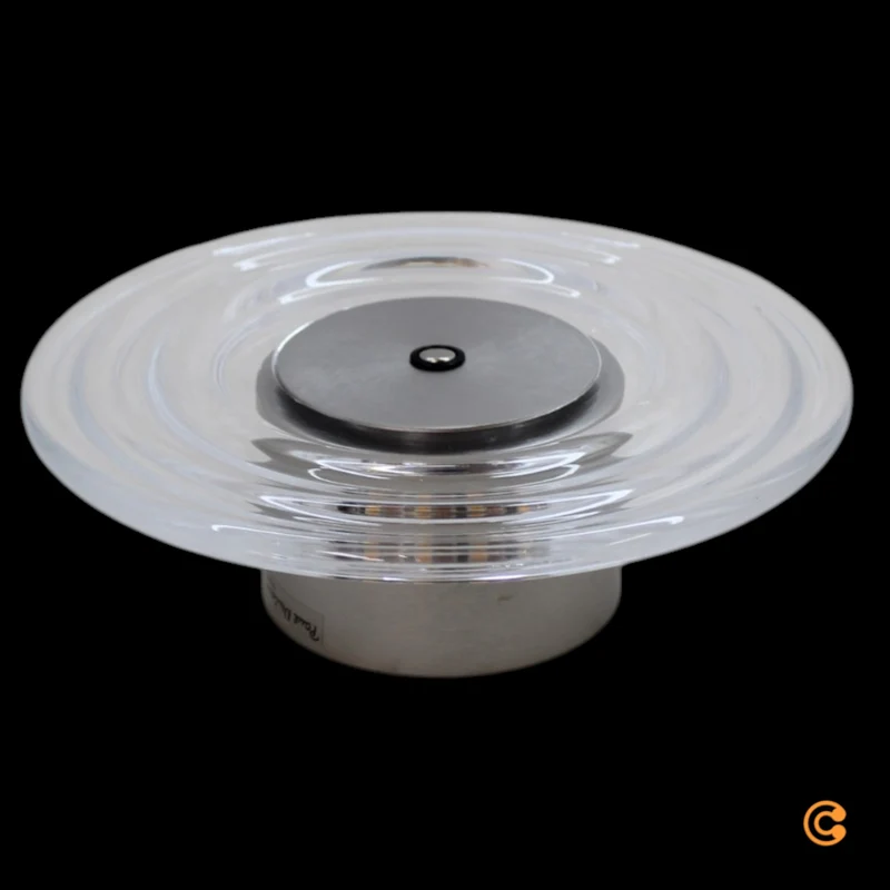 B-Ware Paul Neuhaus Wandleuchte Wandlampe LED Akku Glas Eisen transparent stahl dimm392