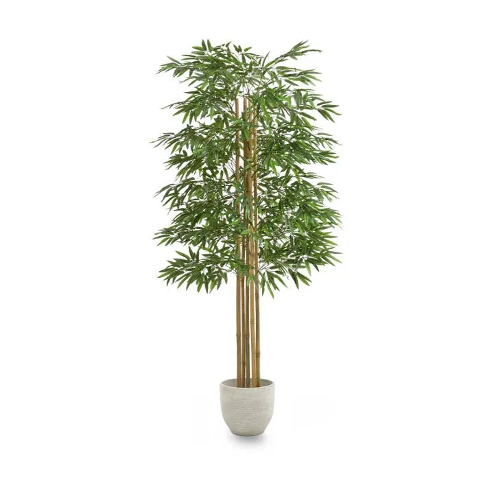 B-Ware Maia Shop Künstlicher Bambus Kunstpflanze Bambusbaum 180 cm Dekoration Pflanze