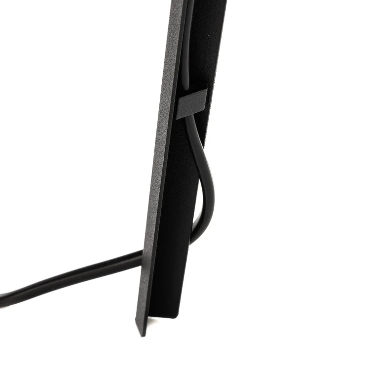 B-Ware Euluna Stehleuchte Tago Dreibein Lampe schwarz silber Wohnzimmer SIEHE TEXT/FOTO
