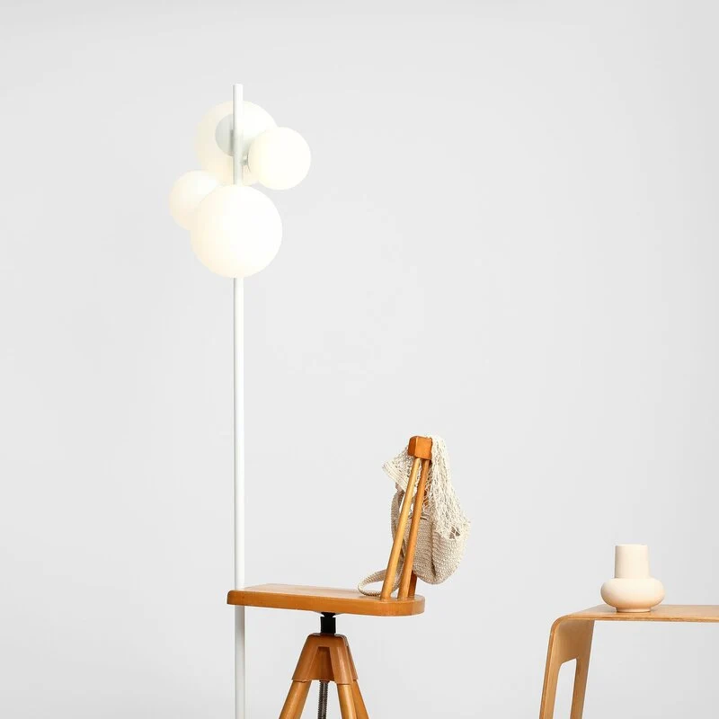B-Ware Euluna Stehleuchte Stehlampe Dione Lampe Leuchte 4-flg weiß SIEHE TEXT/FOTO