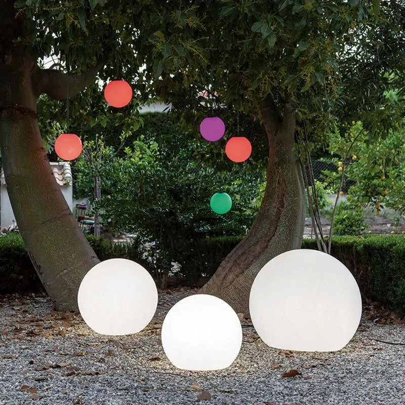 B-Ware Newgarden Gartenleuchte Buly LED Kugelleuchte Außenlampe Ø40cm weiß IP65