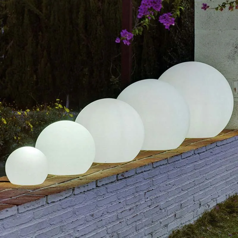 B-Ware Newgarden Gartenleuchte Buly LED Kugelleuchte Außenlampe Ø40cm weiß IP65