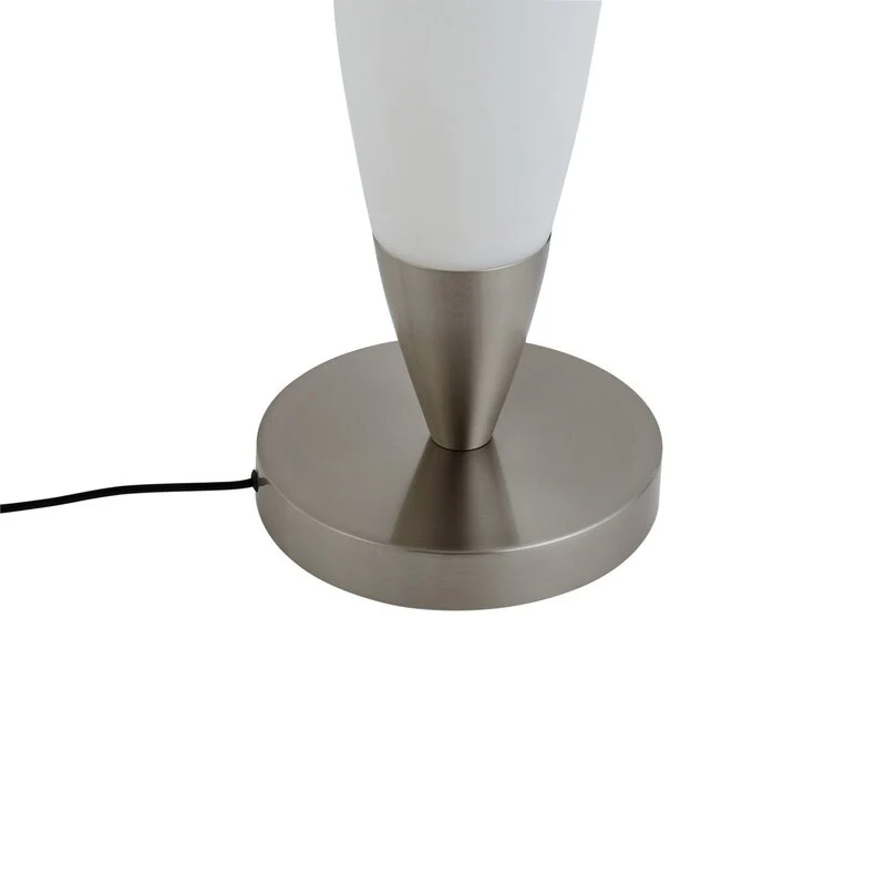 B-Ware Lucande Stehleuchte Standlampe LED Tarell weiß nickel dimmbar Wohnzimmerlampe