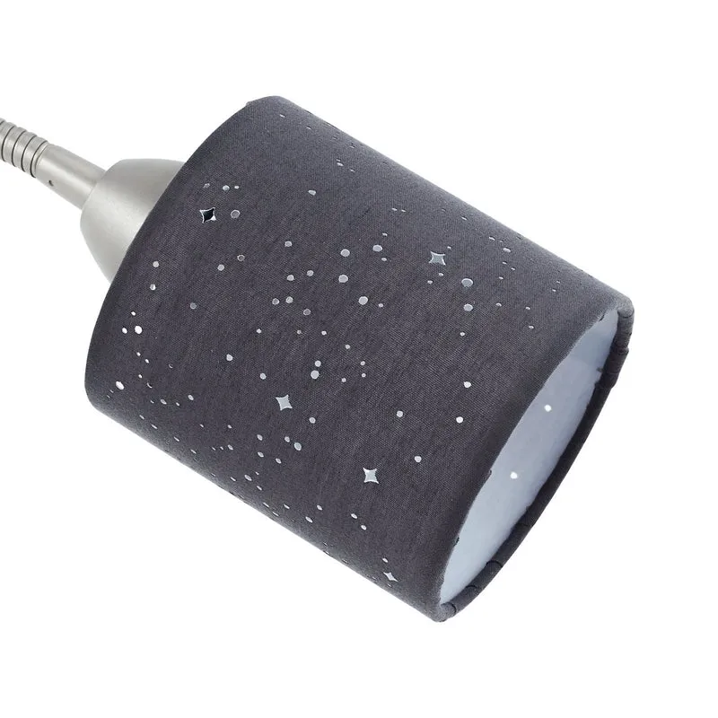 B-Ware Lindby Stehleuchte Lampe Jaileen grau Textil 170 cm Leselicht