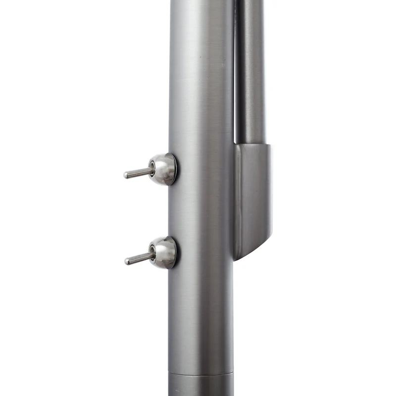 B-Ware Lindby Stehleuchte Lampe Jaileen grau Textil 170 cm Leselicht