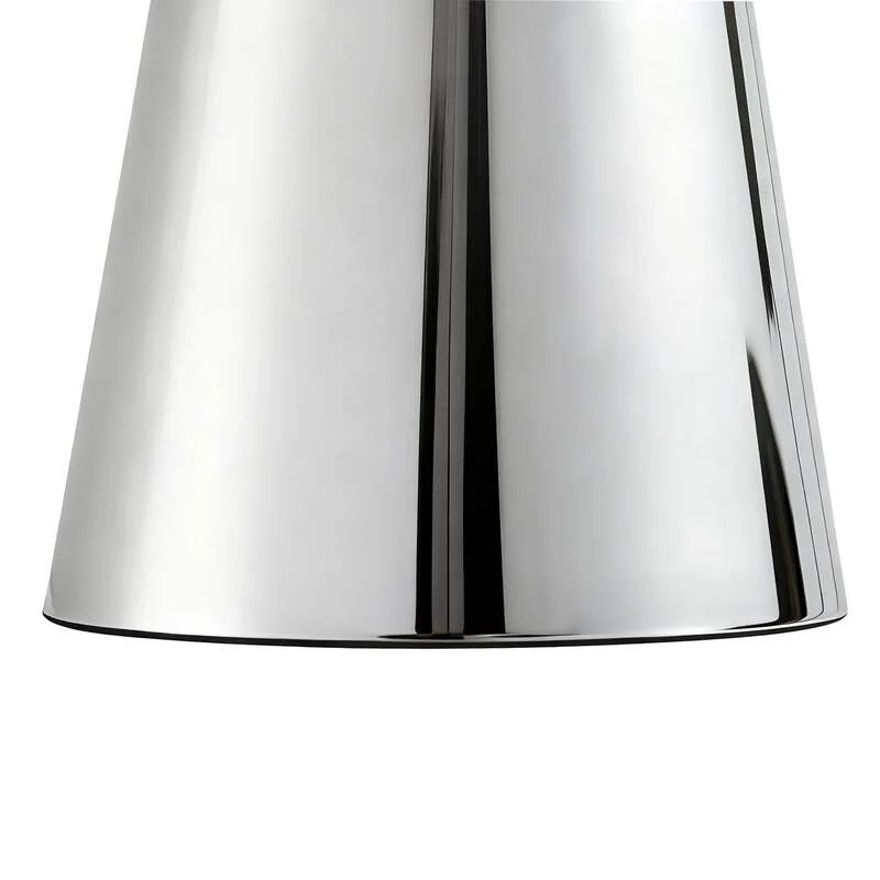 B-Ware Lindby LED-Akkutischlampe Nevijo chrom Ø20cm USB dimmbar Touch-Dimmer