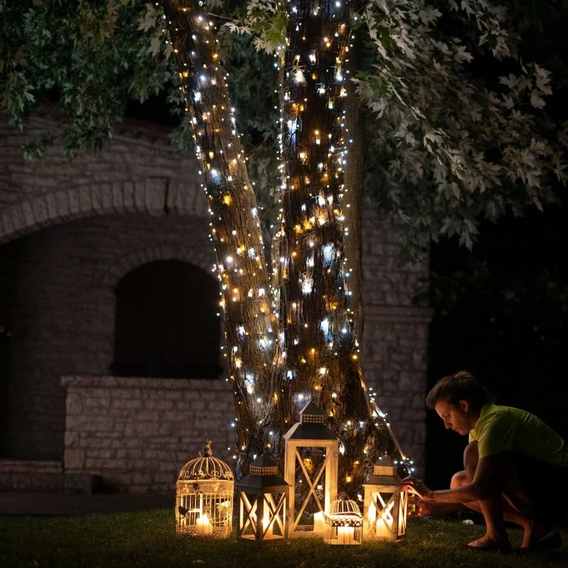 B-Ware Twinkly LED Lichterkette 250er mit WLAN und Appsteuerung warmweiß kaltweiß