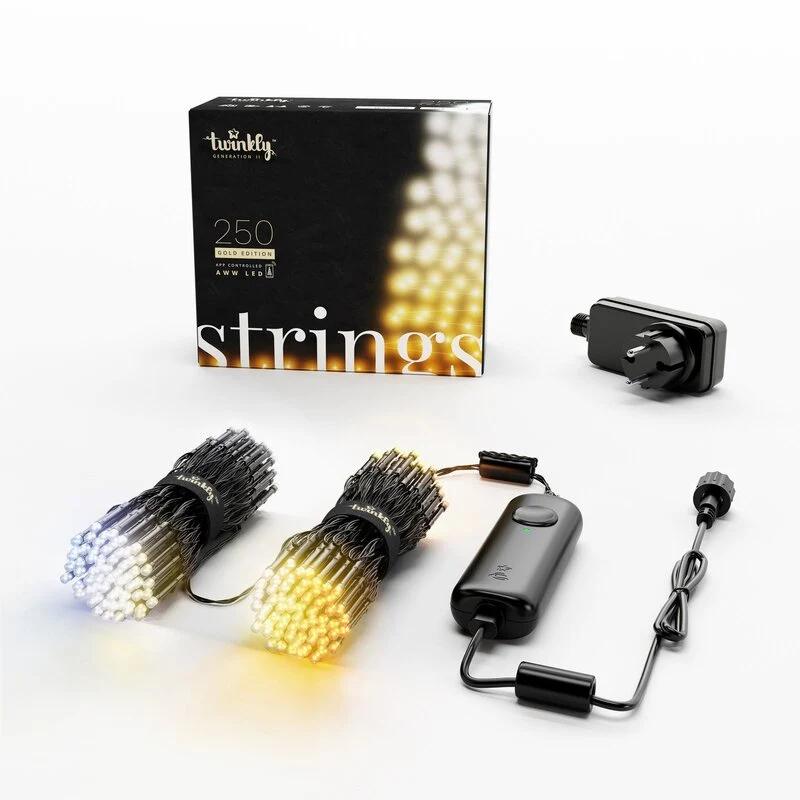 B-Ware Twinkly LED Lichterkette 250er mit WLAN und Appsteuerung warmweiß kaltweiß