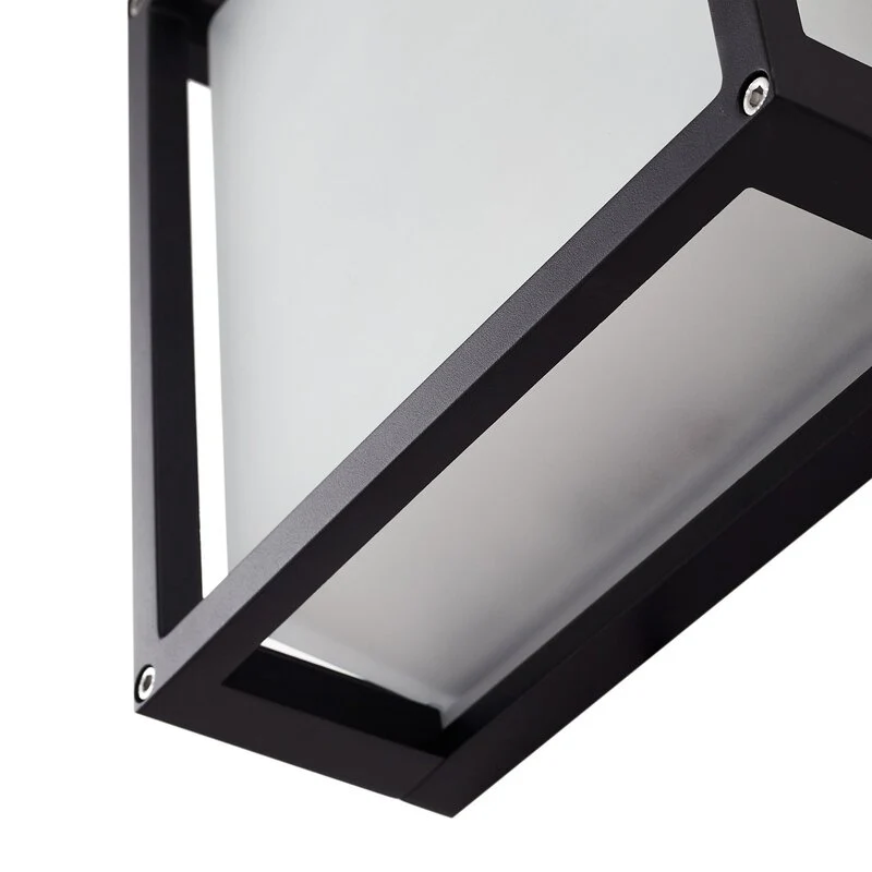 B-Ware Lucande Außenwandlampe Aurelien anthrazit 25x25 cm mit Sensor IP54