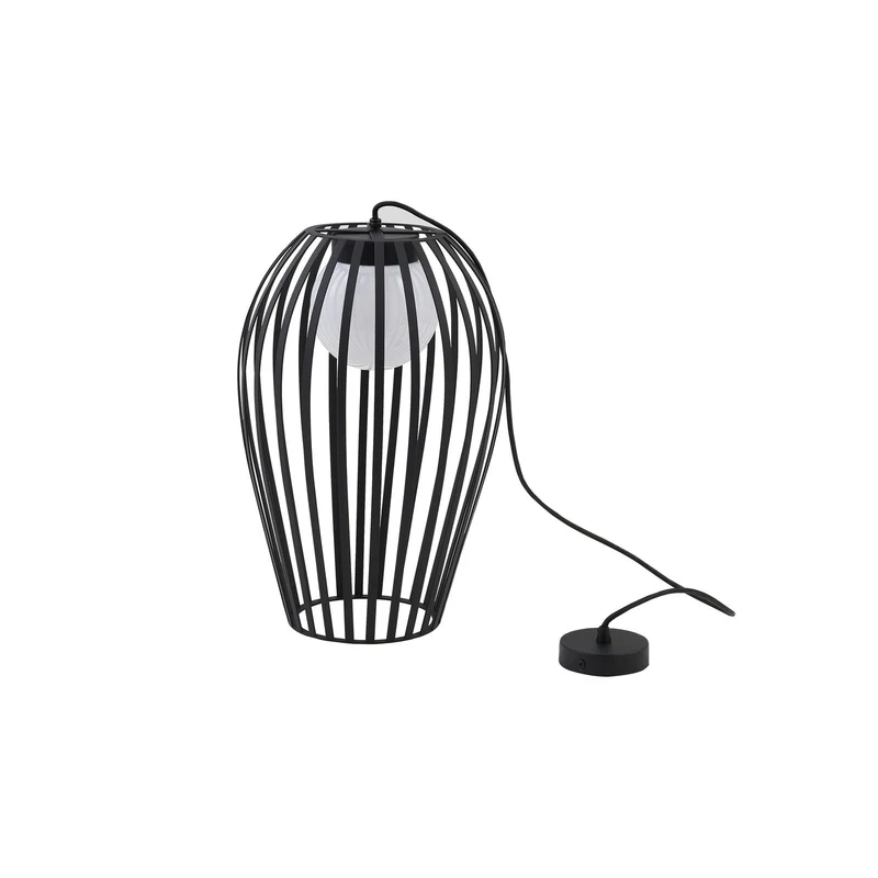 B-Ware Lucande Außenpendelleuchte Marrin schwarz Metall Ø 31 cm dimmbar IP44
