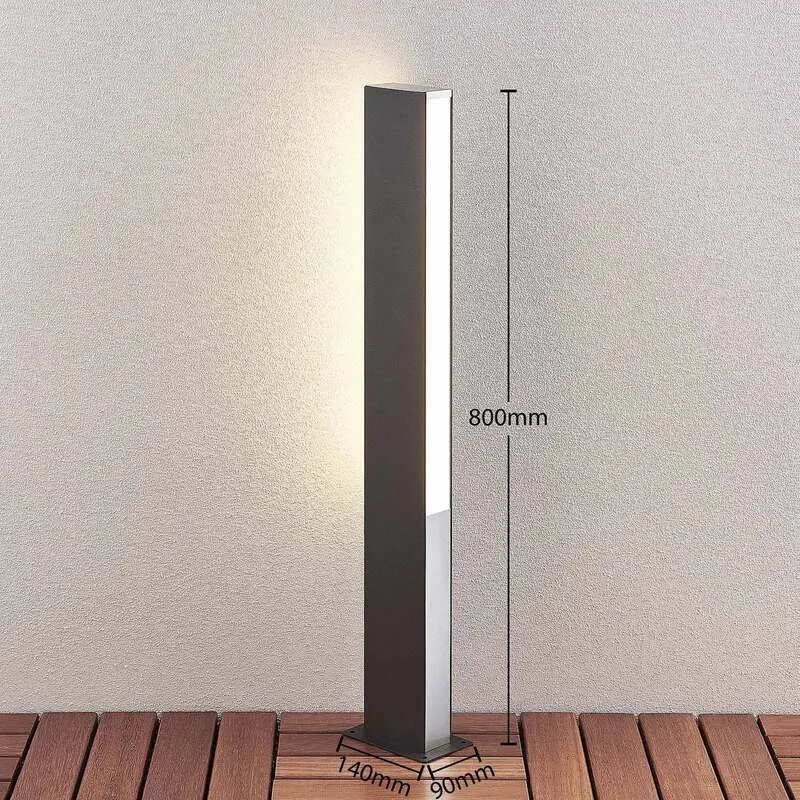 B-Ware Lucande Aegisa LED-Wegeleuchte Gartenleuchte Sockelleuchte Deko-Wegelicht 80 cm