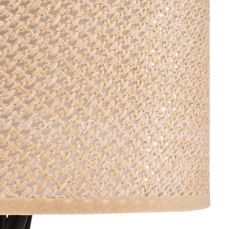 B-Ware Lindby Tischleuchte Soula Tischlampe Tischlicht Ø 26 cm beige Kunststoff E27